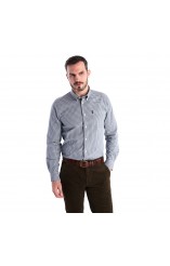 Barbour grey checked shirt