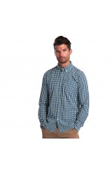 Barbour checked blue shirt