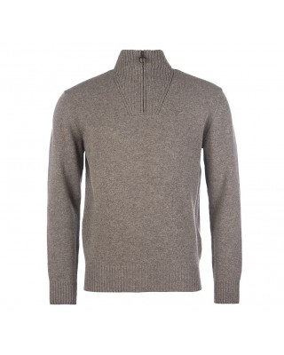 Grey Barbour Half Zip Beige