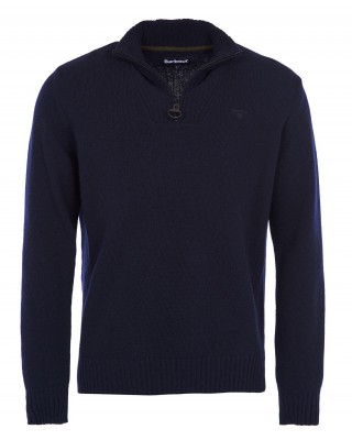 Blue Barbour Half Zip Beige