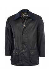Black Leathery Barbour Jacket