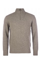 Grey Barbour Half Zip Beige
