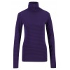 Purple Striped Turtleneck Blouse