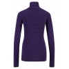 Purple Striped Turtleneck Blouse