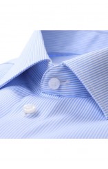 σιέλ πουκάμισο ψιλόριγο Venti modern fit