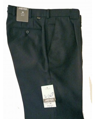 Black Flannel Meyer Trousers