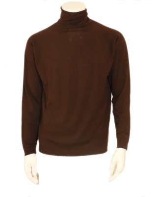 Brown John Smedley Polo Neck